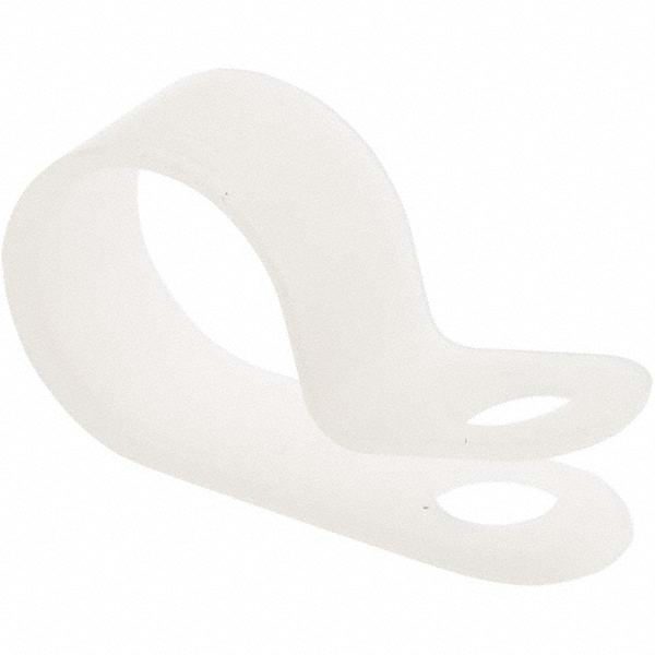 Made in USA Chemical-Resistant Clamp: 1" Tube, Nylon, White - CC-1-500-23-NO
