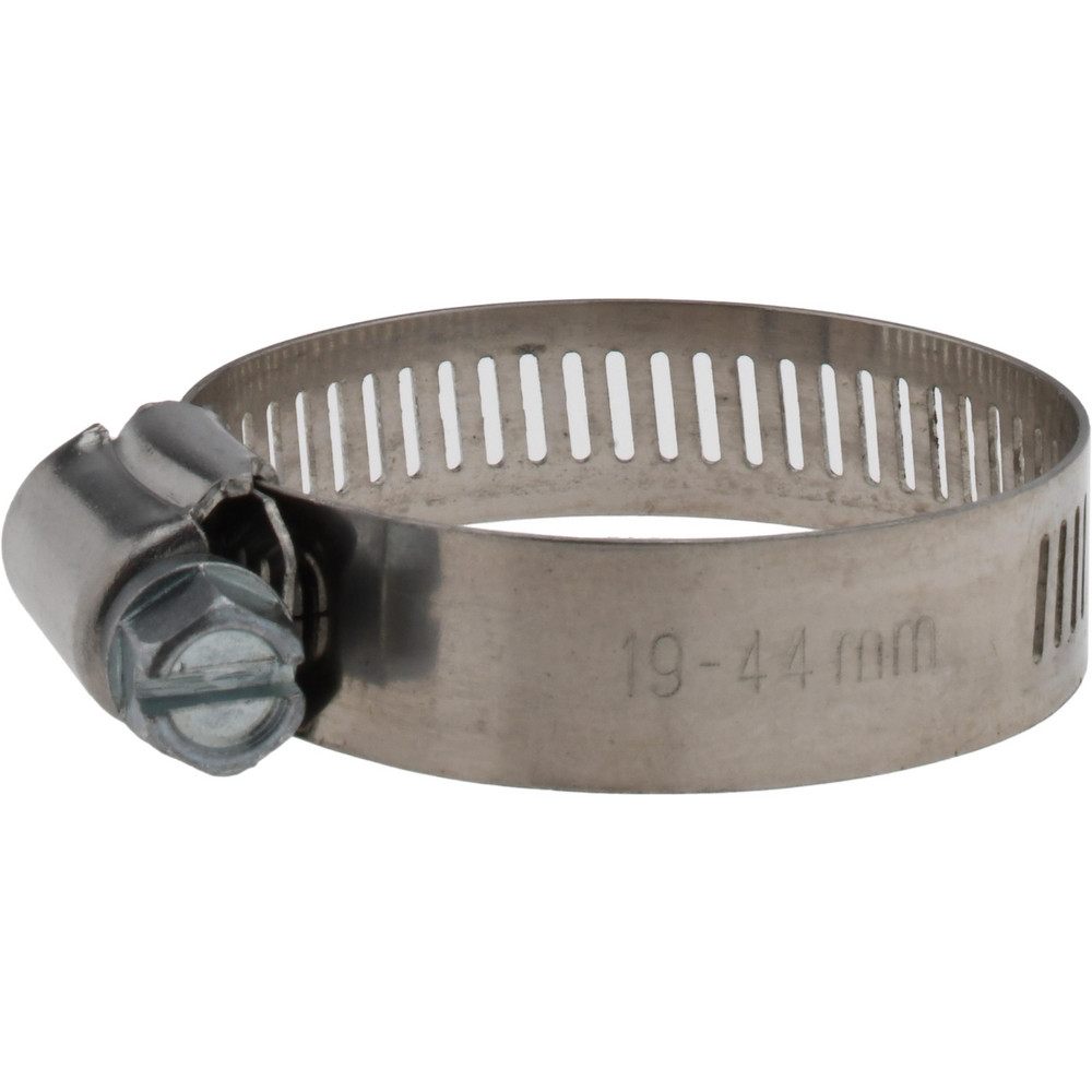 IDEAL TRIDON Worm Gear Clamp: SAE 20, 3/4 to 1-3/4" Dia, Stainless Steel Band - 620020706
