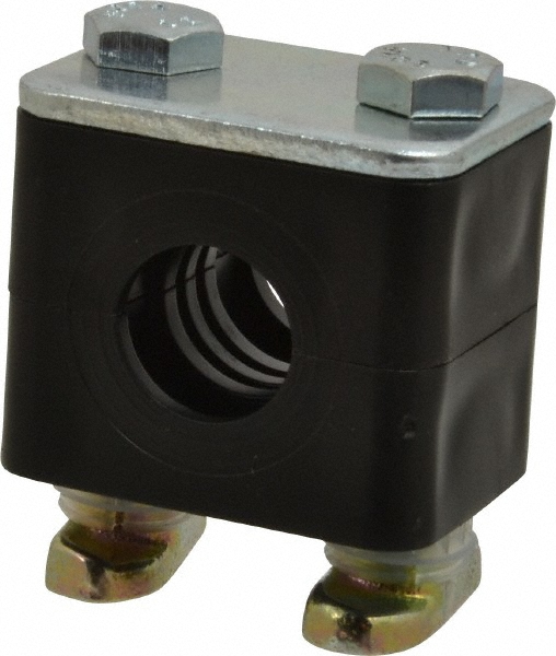 HYDAC 1.97" Wide x 1.69" High x 1.18" Deep, Polypropylene Standard Duty C-Rail Mount Vibration-Control Clamp - 2209427