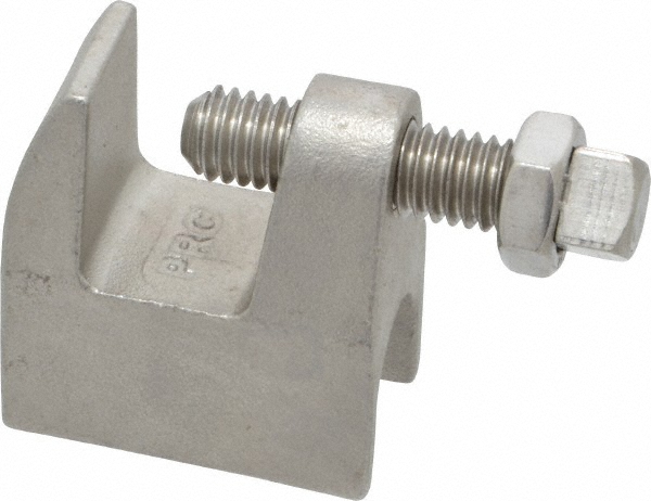 Cooper B-Line Flange Clamp: 5/16 to 1/2" Flange Thickness, 1/4" Rod - 78101119605