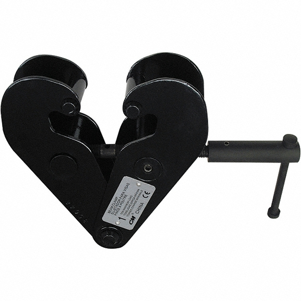Cooper B-Line Flange Clamp: 5/16 to 1/2" Flange Thickness, 1/4" Rod - 78101119605