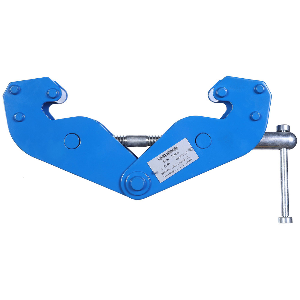 Cooper B-Line Flange Clamp: 5/16 to 1/2" Flange Thickness, 1/4" Rod - 78101119605