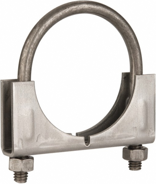 Made in USA Pipe & Cable Hanger: 2-1/4" Pipe, Steel, Zinc-Plated - PC225T1