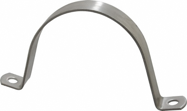 Empire Pipe, Conduit or Tube Strap: 3/8" Pipe, 1/2" Tube, Carbon Steel, Copper Finish, 2 Mount Holes - 231CT0038PK10