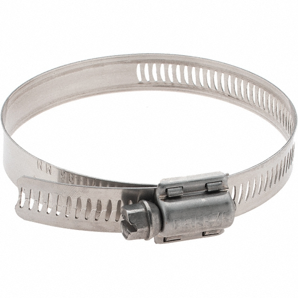 IDEAL TRIDON Worm Gear Clamp: SAE 52, 2-7/8 to 3-9/16" Dia, Stainless Steel Band - 372150052051