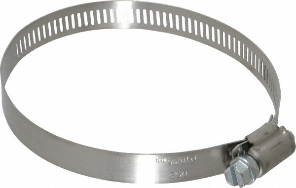 IDEAL TRIDON Worm Gear Clamp: SAE 52, 2-7/8 to 3-9/16" Dia, Stainless Steel Band - 372150052051