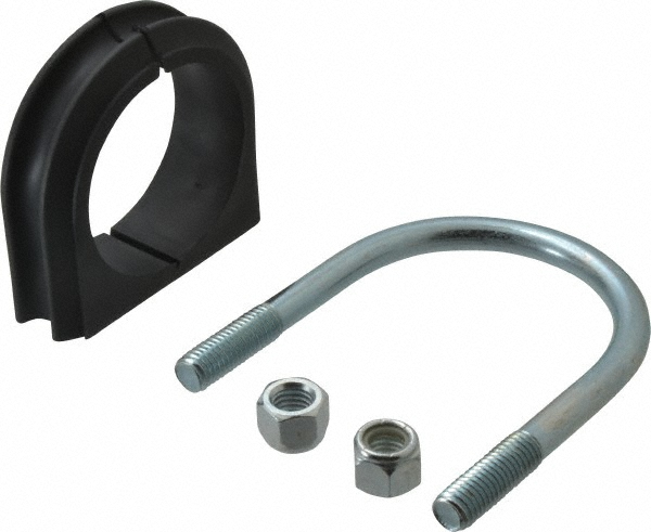 ZSI U-Bolt Clamp with Cushion: 3" Pipe, 316 Stainless Steel - UB3PA6