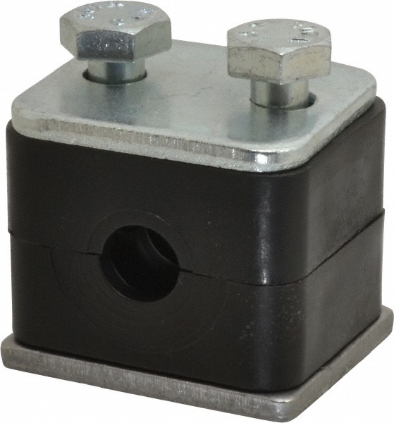 HYDAC 1.42" Wide x 1.26" High x 1.18" Deep, Polypropylene Standard Duty C-Rail Mount Vibration-Control Clamp - 2209282