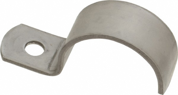 Empire Pipe or Conduit Strap: 1" Pipe, 1.315" Tube, Stainless Steel, 1 Mount Hole - 233SS0100