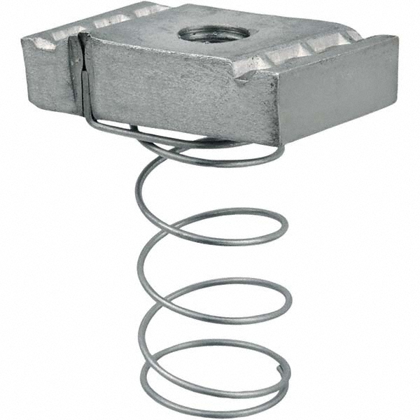Thomas & Betts Strut Channel Spring Strut Nut: Use with 1-1/2 in Deep Channels, 1/4" Bolt - B911-1/4