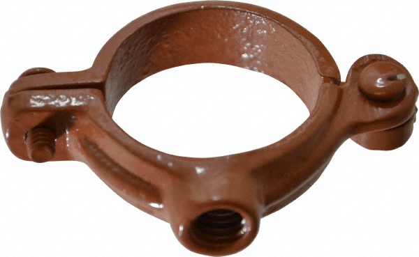Empire Split Ring Hanger: 2-1/2" Pipe, 1/2" Rod, Malleable Iron, Epoxy Coated - 41HCT0250