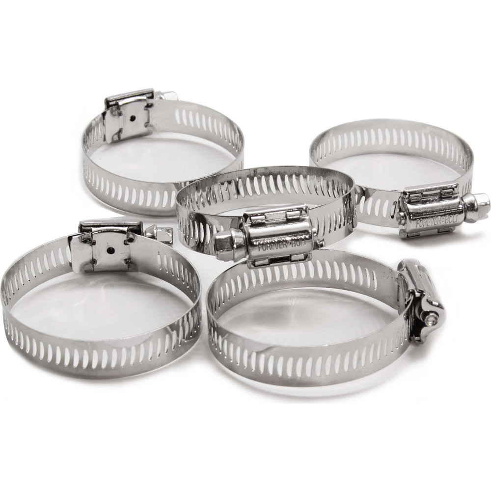 Foreverbolt Worm Gear Clamps; Clamp Type: Worm Drive; Minimum Dia (mm): 2.000; Minimum Dia (Fractional Inch): 1-1/16; Minimum Dia (Decimal Inch): 2.0000; Maximum Dia (Decimal Inch): 2.0000; Maximum Dia (mm): 2.00; Maximum Dia (Inch - Fraction - 4 Decimals): 2 - FBHCLP24P5