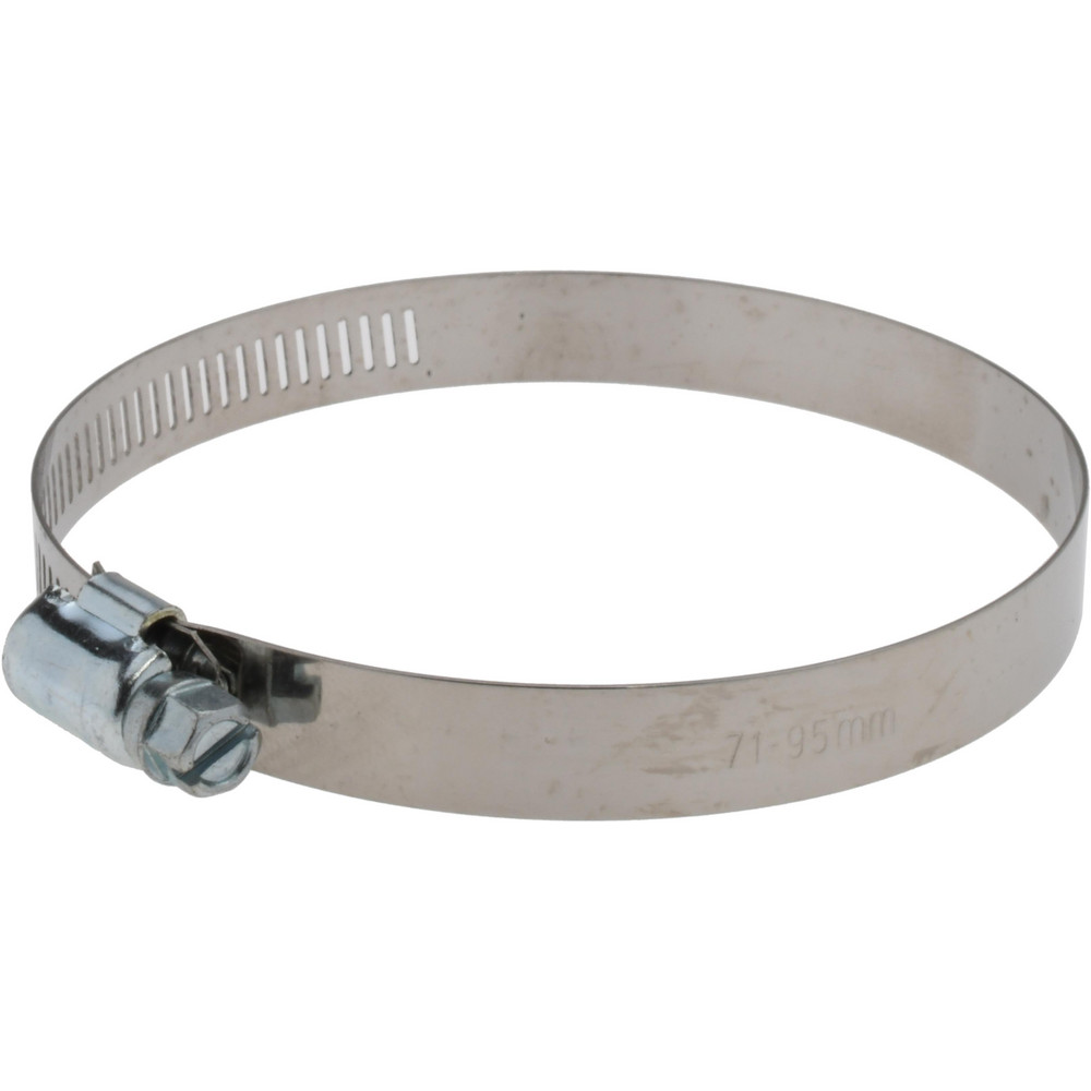 IDEAL TRIDON Worm Gear Clamp: SAE 52, 1-3/4 to 3-3/4" Dia, Stainless Steel Band - 630040052051
