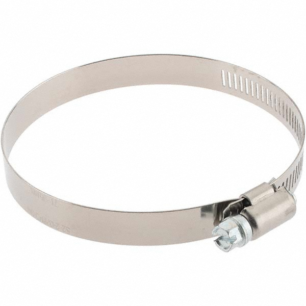 IDEAL TRIDON Worm Gear Clamp: SAE 52, 1-3/4 to 3-3/4" Dia, Stainless Steel Band - 630040052051