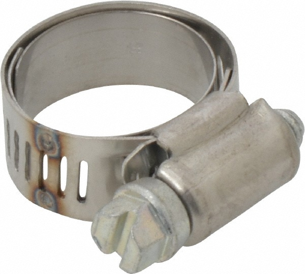 IDEAL TRIDON Worm Gear Clamp: SAE 60, 3-9/16 to 4-1/4" Dia, Stainless Steel Band - M613060706
