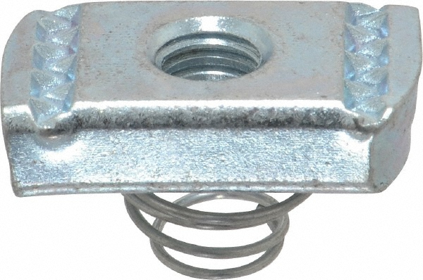 ZSI Tube Strap with Cushion: 1-5/8" Tube, Steel, Zinc Finish, 2 Mount Holes - 026M030
