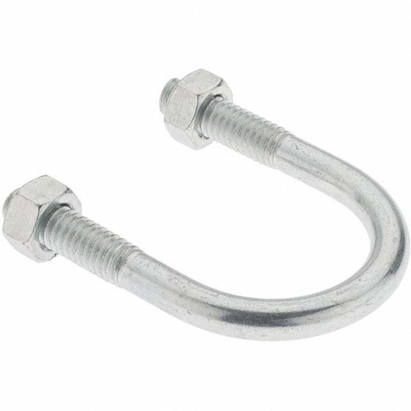 ZSI Tube Strap with Cushion: 1-1/8" Tube, Steel, Zinc Finish, 2 Mount Holes - 018M021