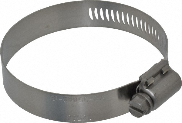 IDEAL TRIDON Worm Gear Clamp: SAE 36, 1-13/16 to 2-3/4" Dia, Stainless Steel Band - 632036102