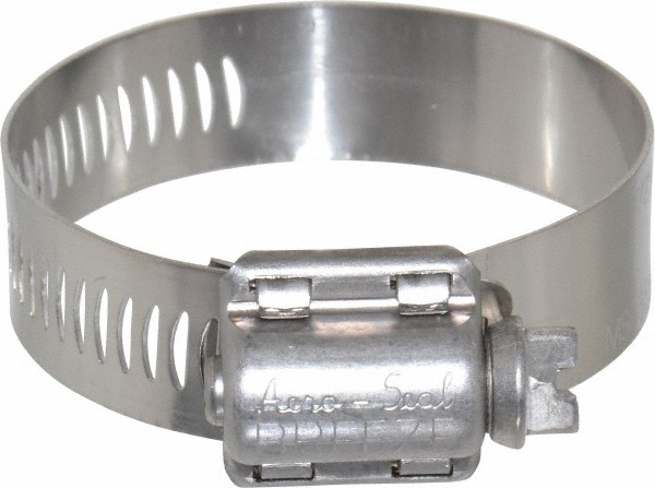 IDEAL TRIDON Worm Gear Clamp: SAE 24, 1-1/16 to 2" Dia, Stainless Steel Band - 620024706
