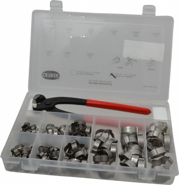 Oetiker 81 Piece, 1/2 to 9/16" Dia, Welding Hose Clamp Repair Kit - 18500106