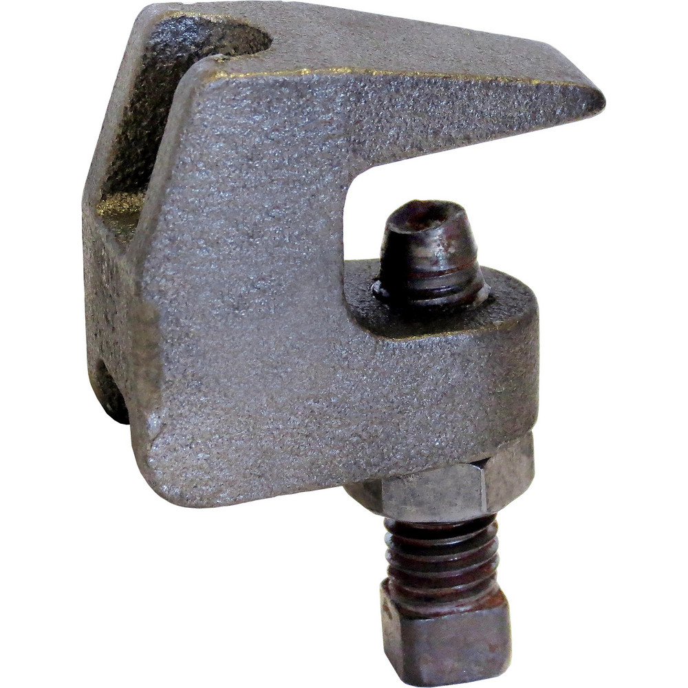 Anvil Beam Clamps & C-Clamps: Throat C-Clamp, Ductile Iron, Zinc, 950lbs. Top;760lbs. Bottom - 0560009110
