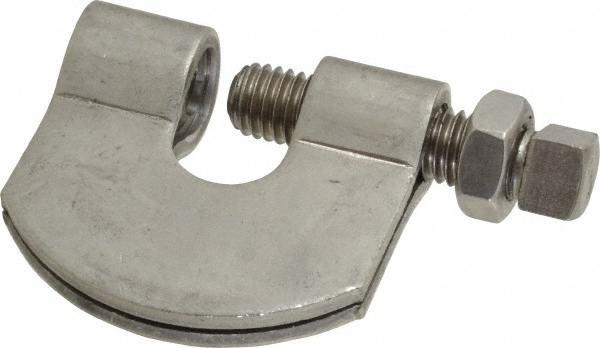 Empire C-Clamp with Locknut: 3/4" Flange Thickness, 1/2" Rod - 21LSS0050
