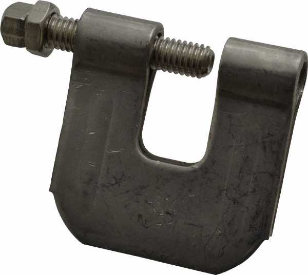 Empire C-Clamp with Locknut: 3/4" Flange Thickness, 1/2" Rod - 21LSS0050