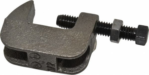 Empire C-Clamp with Locknut: 3/4" Flange Thickness, 1/2" Rod - 21LSS0050