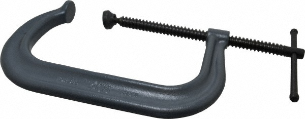 Empire C-Clamp with Locknut: 3/4" Flange Thickness, 1/2" Rod - 21LSS0050
