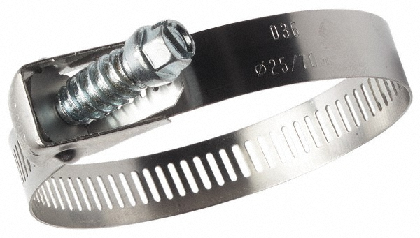 Value Collection Worm Gear Clamp: SAE 116, 5-3/4 to 7-3/4" Dia, Stainless Steel Band - MS01D146197