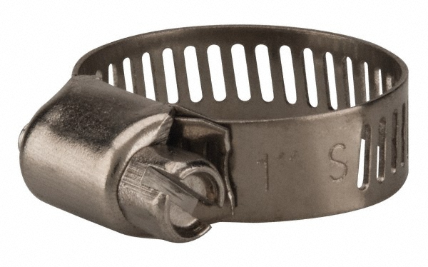 Dixon Valve & Coupling Worm Gear Clamp: 7/16 to 25/32" Dia, Stainless Steel Band - HSS6