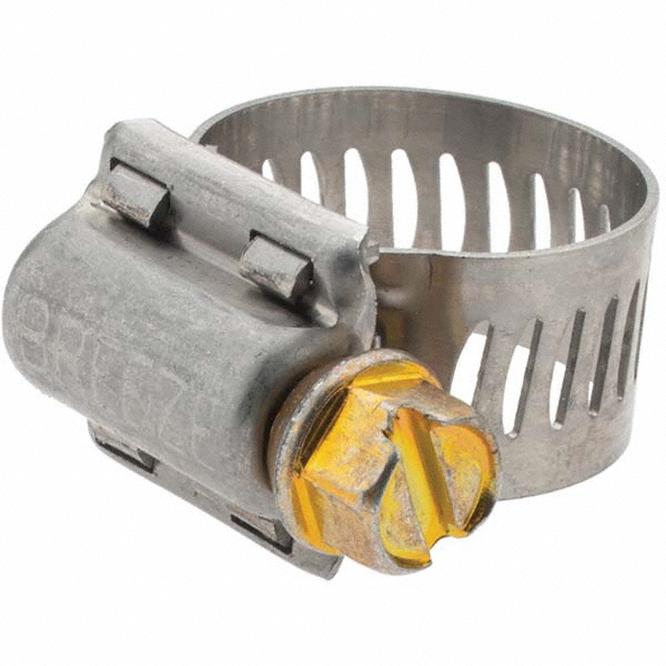 Dixon Valve & Coupling Worm Gear Clamp: 7/16 to 25/32" Dia, Stainless Steel Band - HSS6