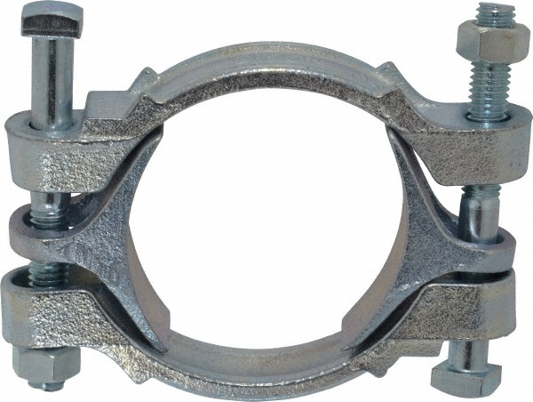 Dixon Valve & Coupling Double Bolt Clamp: Plated Iron - 988