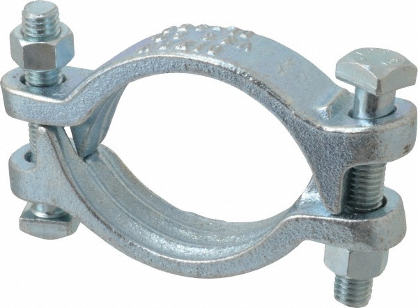 Dixon Valve & Coupling Double Bolt Clamp: Plated Iron - 988