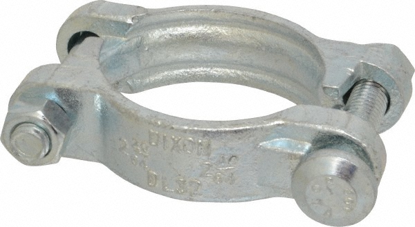 Dixon Valve & Coupling Double Bolt Clamp: Plated Iron - 988