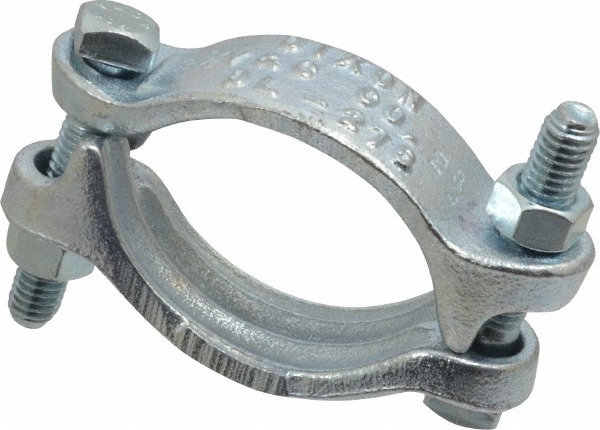 Dixon Valve & Coupling Double Bolt Clamp: Plated Iron - 988