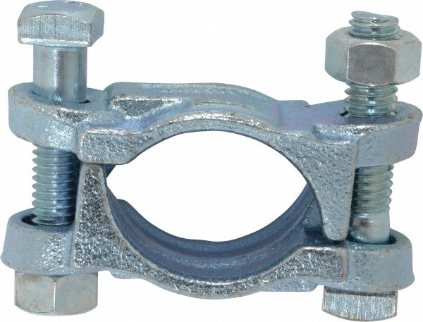 Dixon Valve & Coupling Double Bolt Clamp: Plated Iron - 988