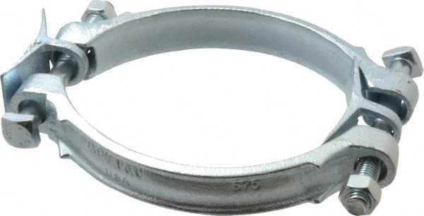 Dixon Valve & Coupling Double Bolt Clamp: Plated Iron - 988