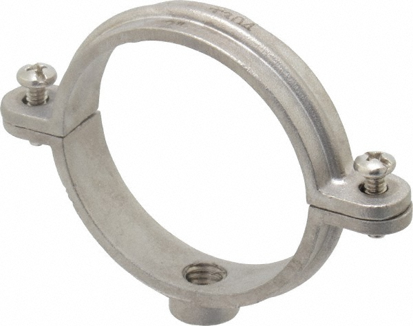 Empire Split Ring Hanger: 1-1/4" Pipe, 3/8" Rod, 304 Stainless Steel - 41SSI0125