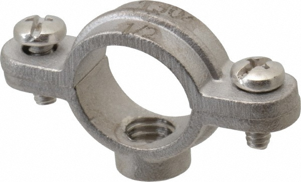 Empire Split Ring Hanger: 1-1/4" Pipe, 3/8" Rod, 304 Stainless Steel - 41SSI0125