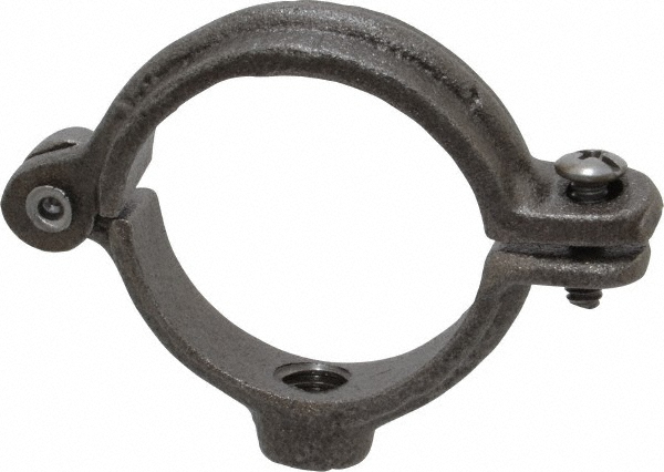 Empire Split Ring Hanger: 1-1/4" Pipe, 3/8" Rod, 304 Stainless Steel - 41SSI0125