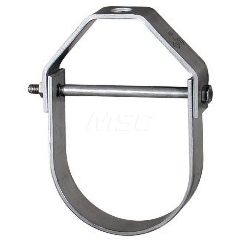 Anvil Adjustable Clevis Hanger: 2-1/2" Pipe, 1/2" Rod, Carbon Steel, Black Finish - 0500173075