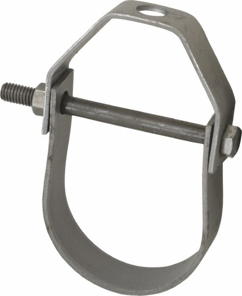 Anvil Adjustable Clevis Hanger: 2-1/2" Pipe, 1/2" Rod, Carbon Steel, Black Finish - 0500173075