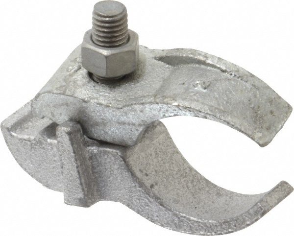 Cooper Crouse-Hinds Conduit Clamp: 1-1/2" Pipe, Malleable Iron, Electrogalvanized Finish, 1 Mount Hole - PARC150HD