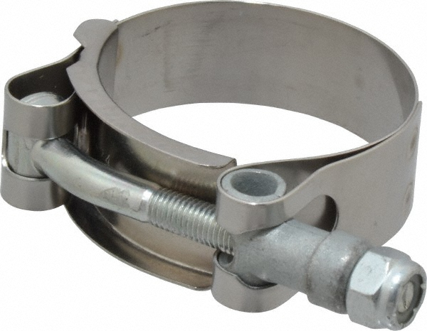 Campbell Fittings T-Bolt Band Clamp: 2.65 to 2.94" Hose, 3/4" Wide, Stainless Steel - 30050-0288-051