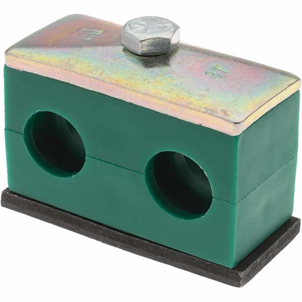 Value Collection 1.69" Wide x 1.61" High x 1.18" Deep, Polypropylene Single Vibration-Control Clamp - A3-25.4-A