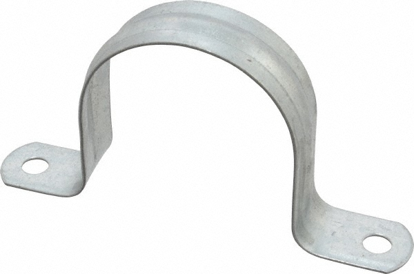 PRO-SOURCE Pipe or Conduit Strap: 3/8" Pipe, Carbon Steel, Electrogalvanized Finish, 1 Mount Hole - EGJD 18