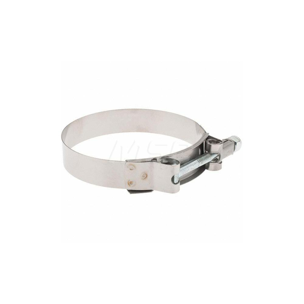 Made in USA T-Bolt Hose Clamp: 3.44 to 3.75" Hose, 3/4" Wide, Stainless Steel - B9222-0344 BW