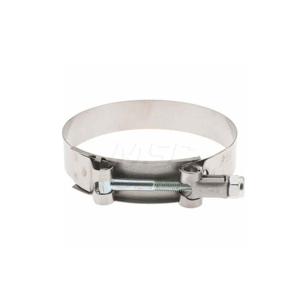 Made in USA T-Bolt Hose Clamp: 3.44 to 3.75" Hose, 3/4" Wide, Stainless Steel - B9222-0344 BW
