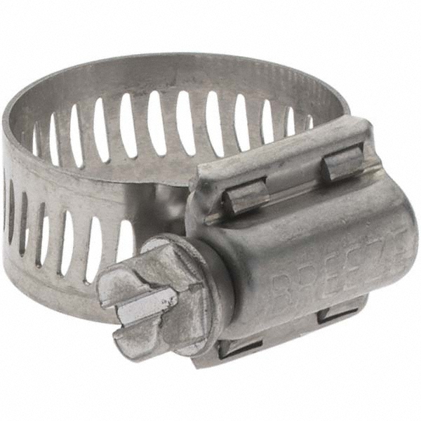 IDEAL TRIDON Worm Gear Clamp: SAE 224, 12-1/2 to 14-1/2" Dia, Stainless Steel Band - 670040224052